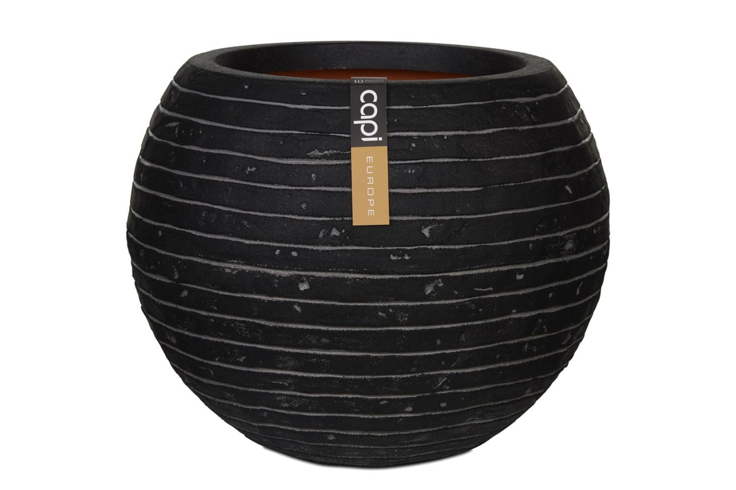 Capi 424270 Vase Nature Row Ball 40x32 Cm Anthracite Krwz270