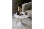 Malta Round Ceramic Coffee Table | White
