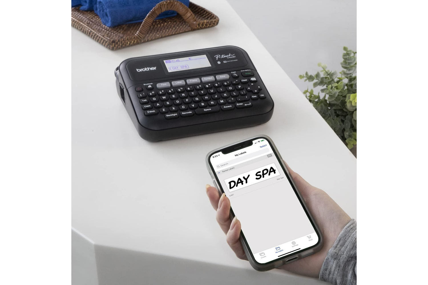 Brother PTD460BTVP Business Expert Connected Label Maker with Carry Case | Black