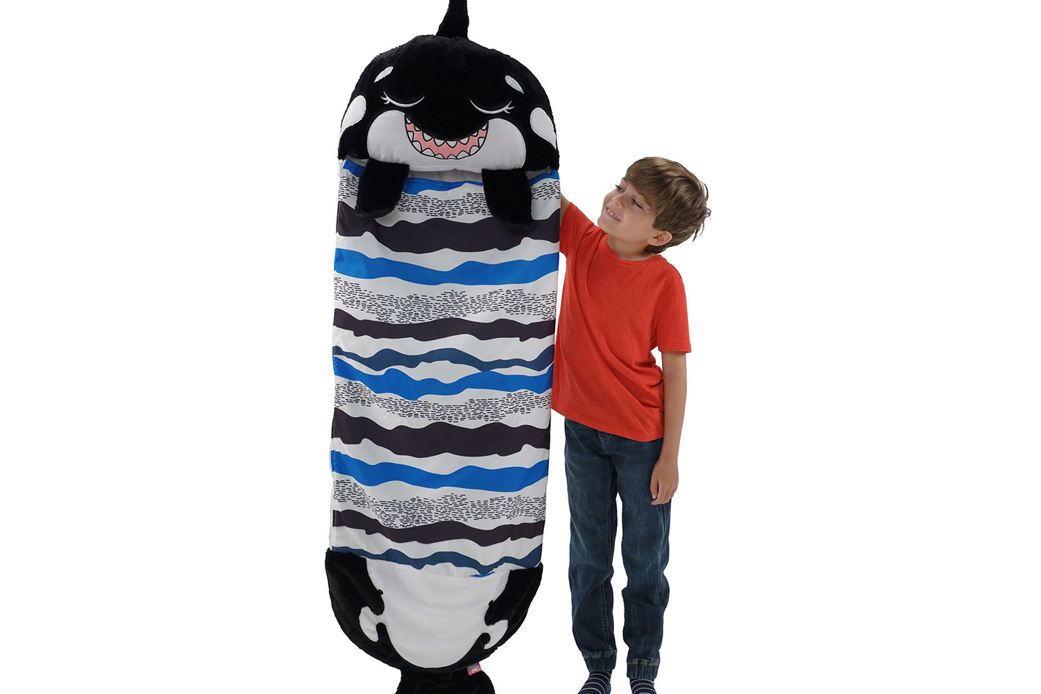 Happy Nappers 2026 Kids Sleeping Bag | Medium | Black Shark