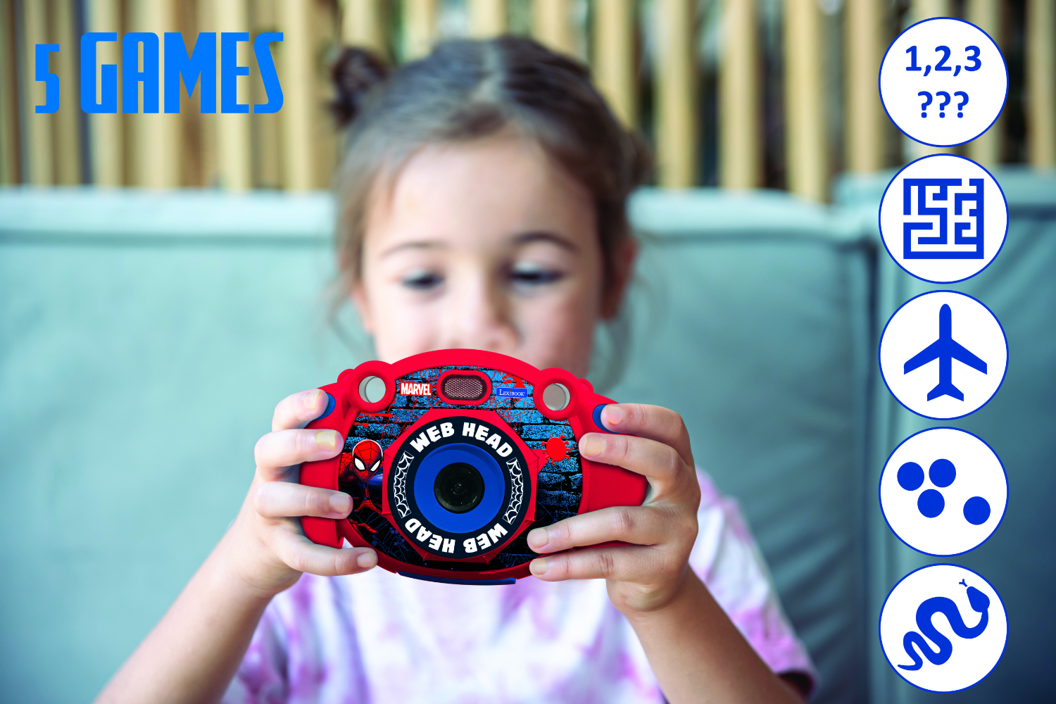 Lexibook DJ080SP Spiderman Childrens Camera