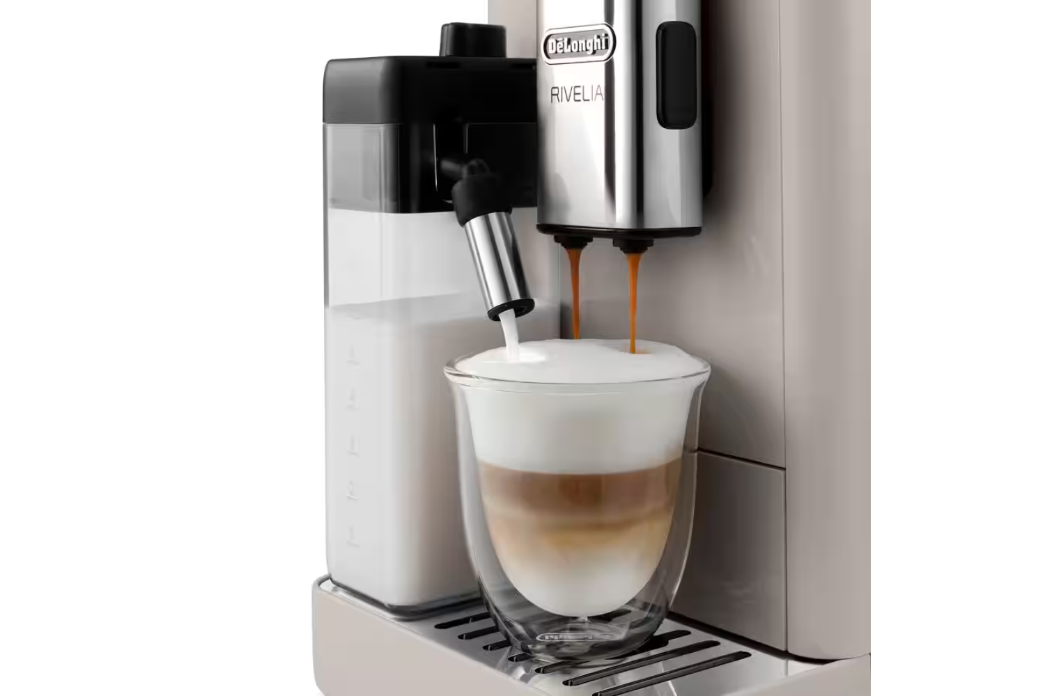 DeLonghi Rivelia Automatic Compact Bean to Cup Coffee Machine EXAM440
