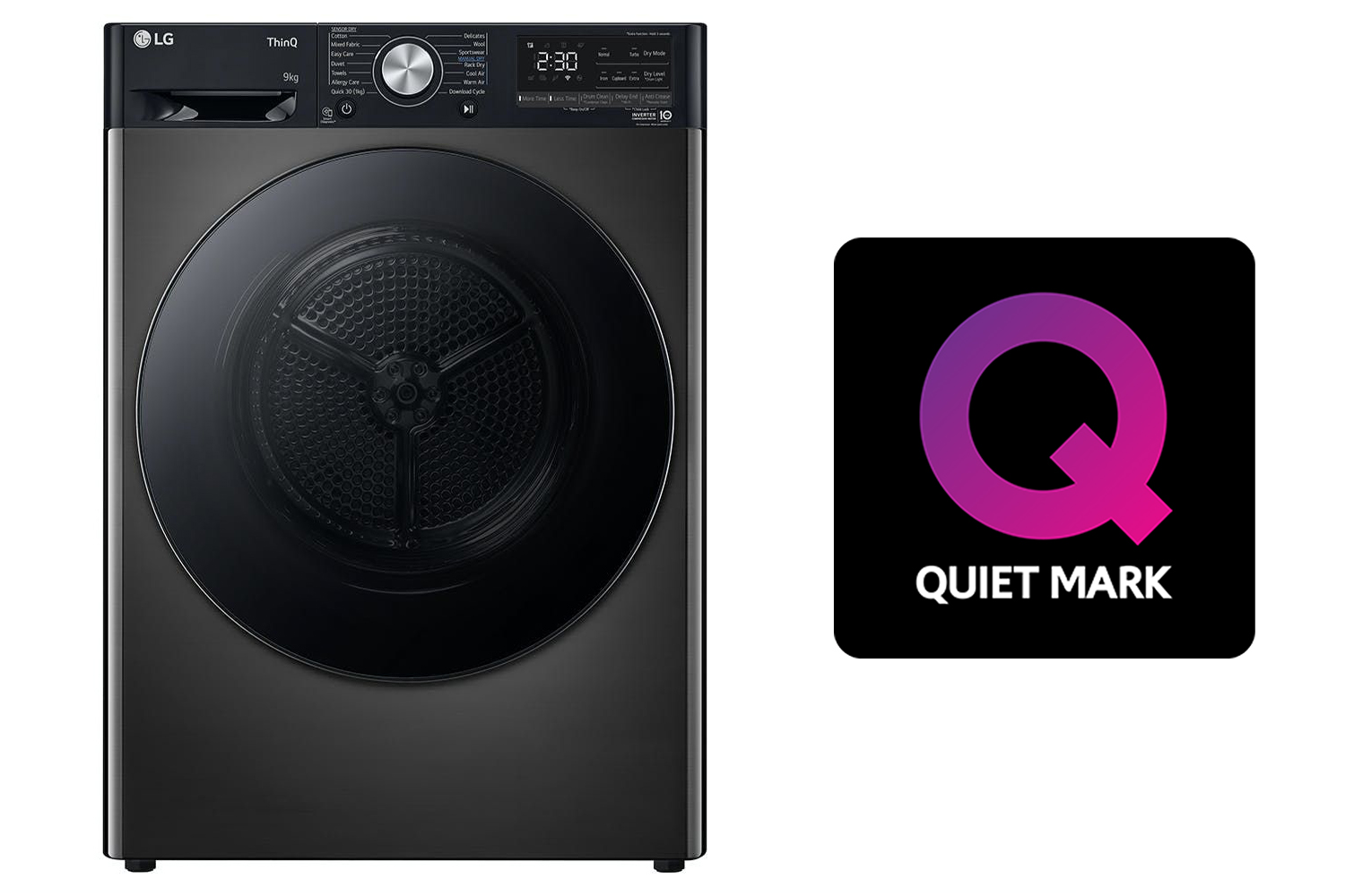 LG 9kg Heat Pump Tumble Dryer FDV909BN Ireland