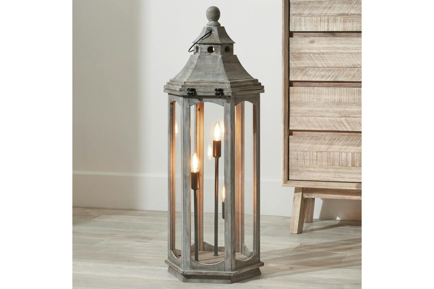 Lantern Floor Lamp | Grey