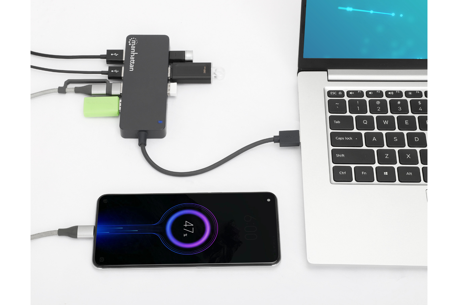 Manhattan 7-Port USB 3.0 Type-A Hub