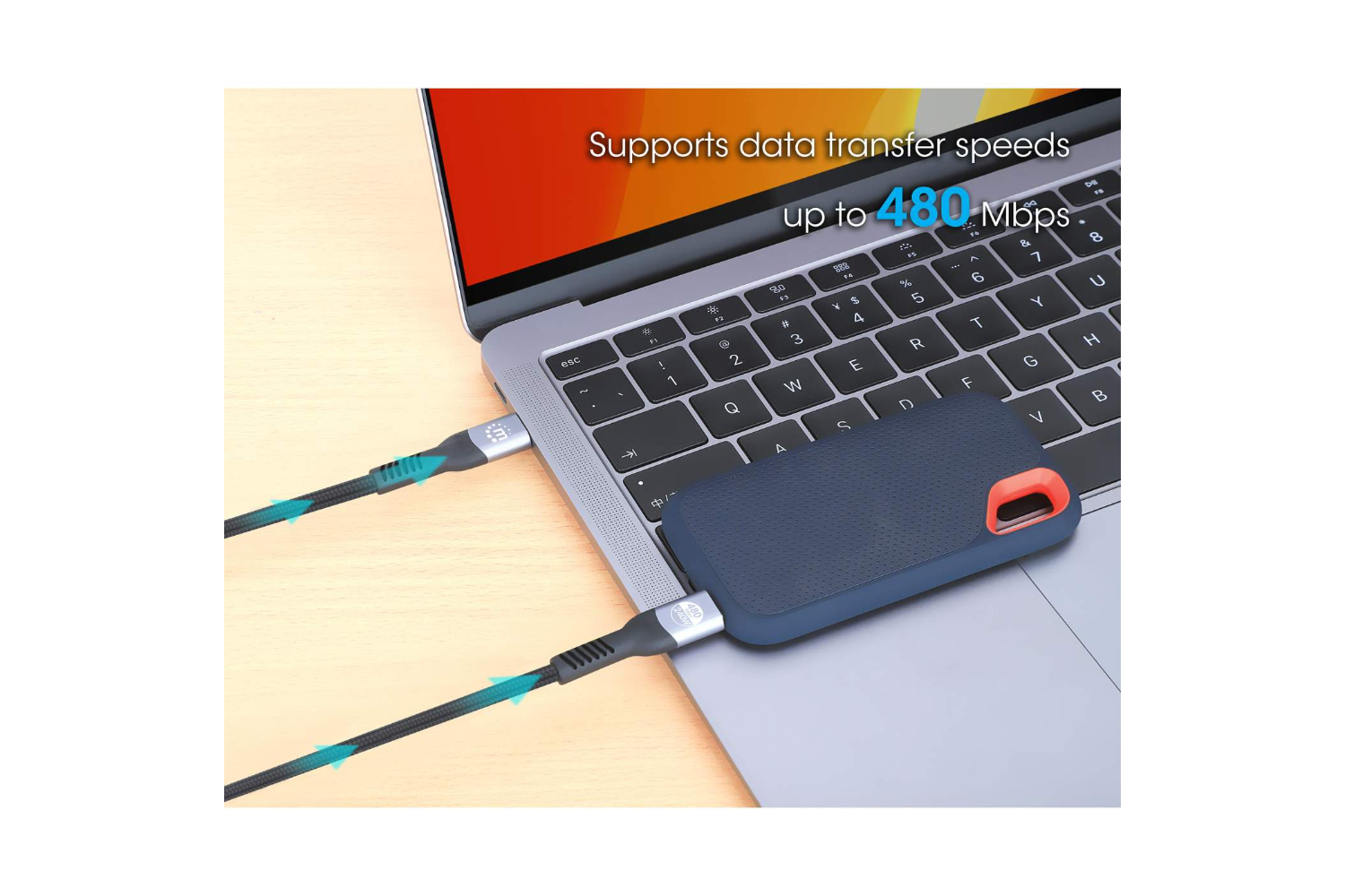 Manhattan USB 2.0 Type-C Charging Cable | 2m