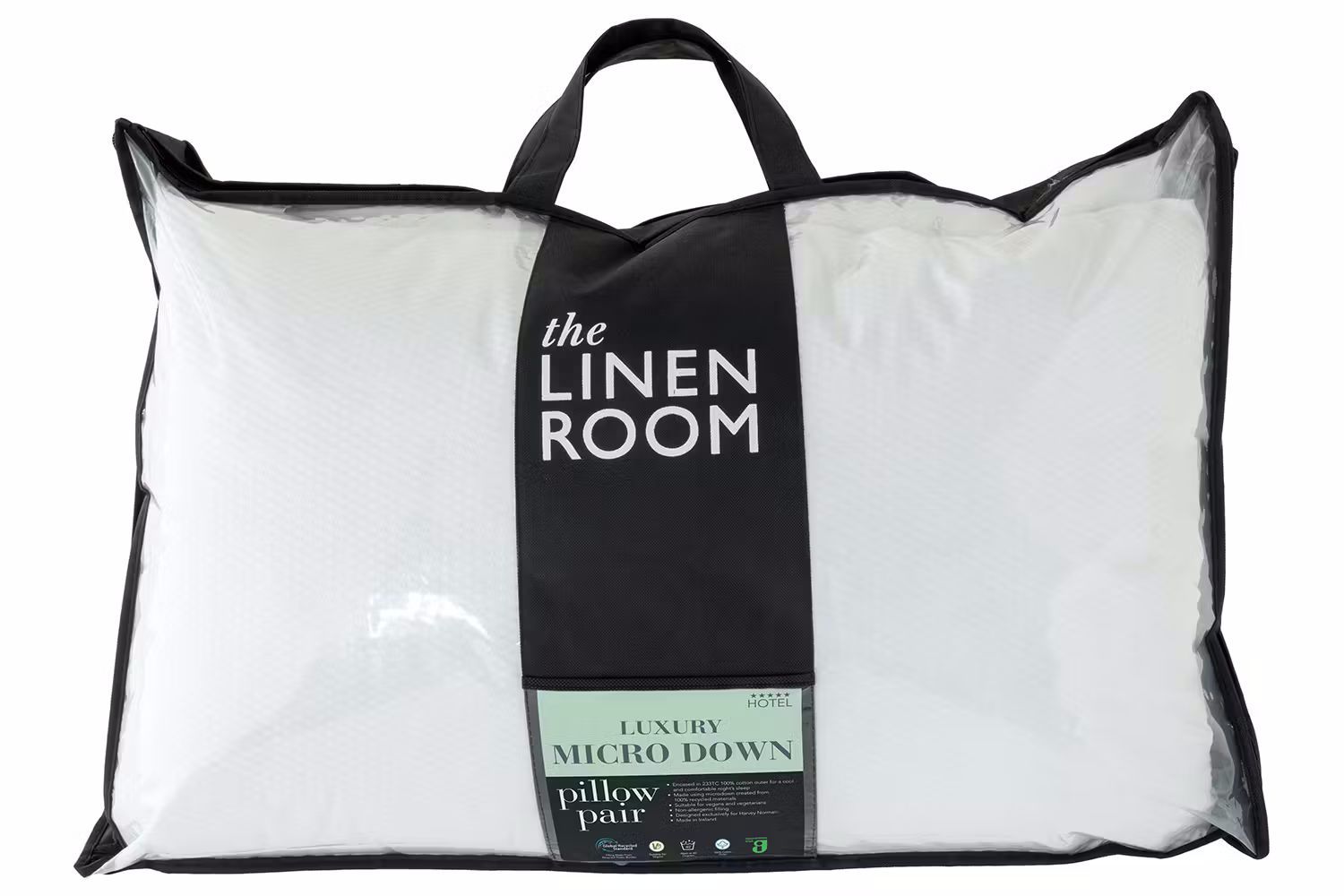 The Linen Room | Luxury Microdown Pillow | Twin Pack