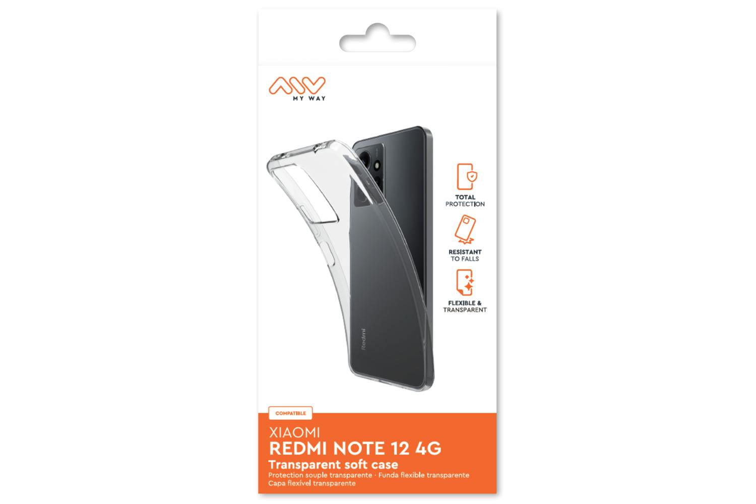 My Way Xiaomi Redmi Note 12 4G Transparent Case
