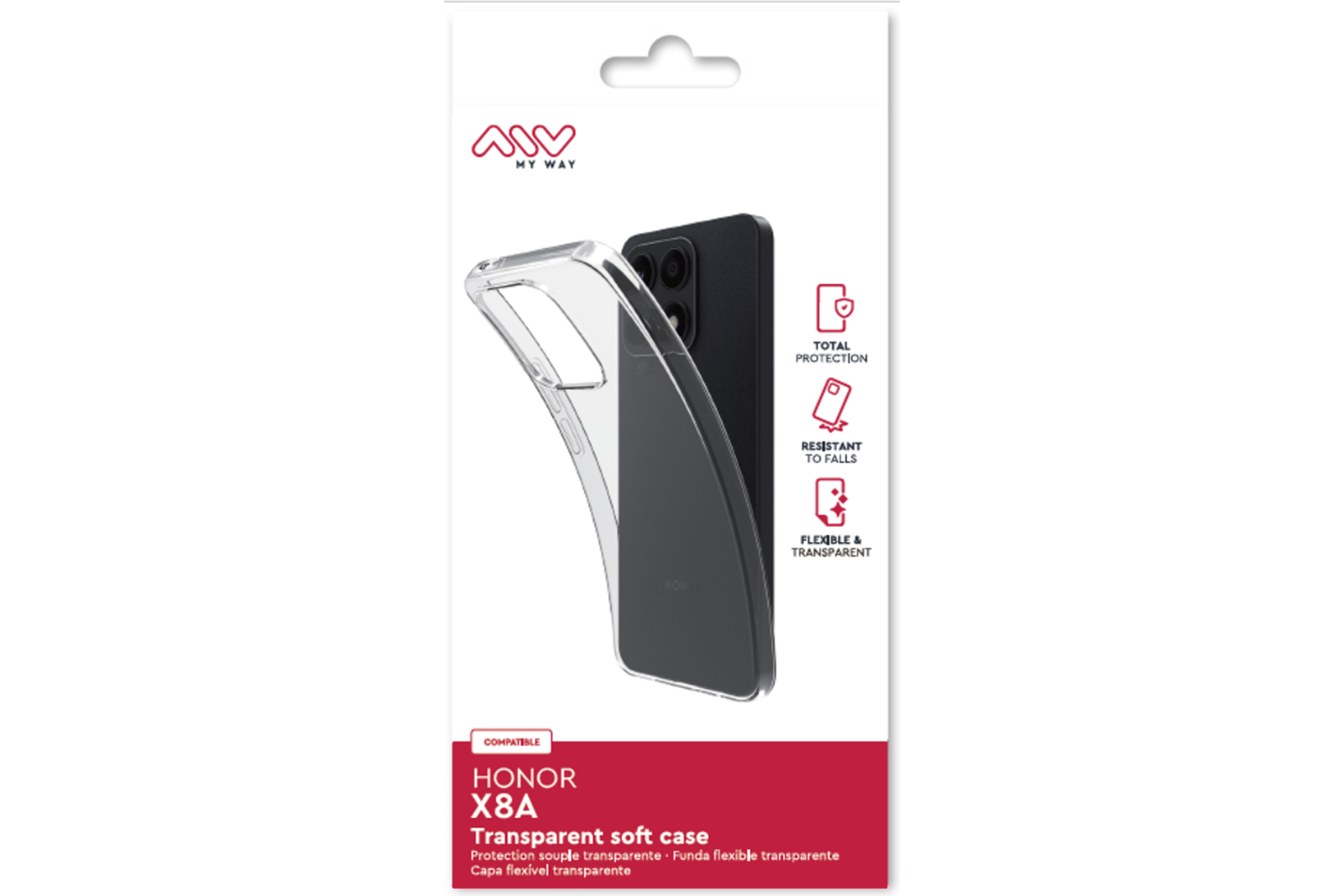 My Way Honor X8a Transparent Soft Case