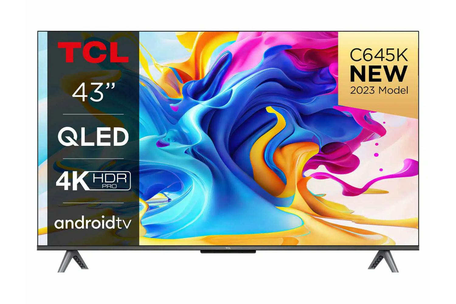 TCL 43" 4K QLED Android Smart TV | 43C645K