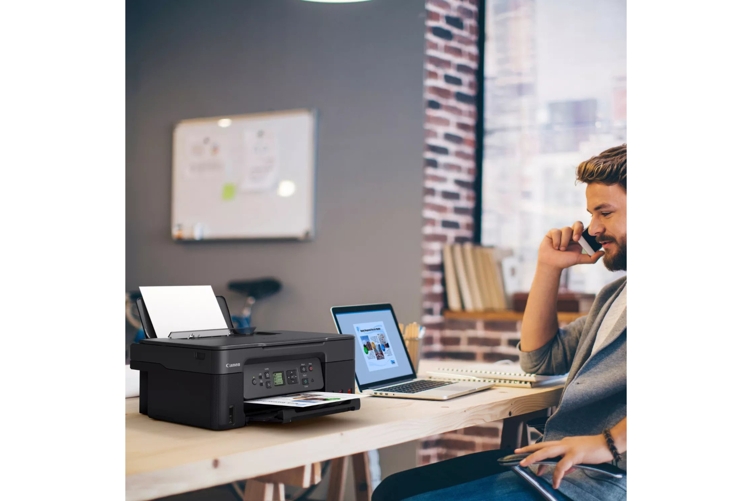 Canon PIXMA G3570 3-in-1 Refillable MegaTank Wireless Colour Printer | Black