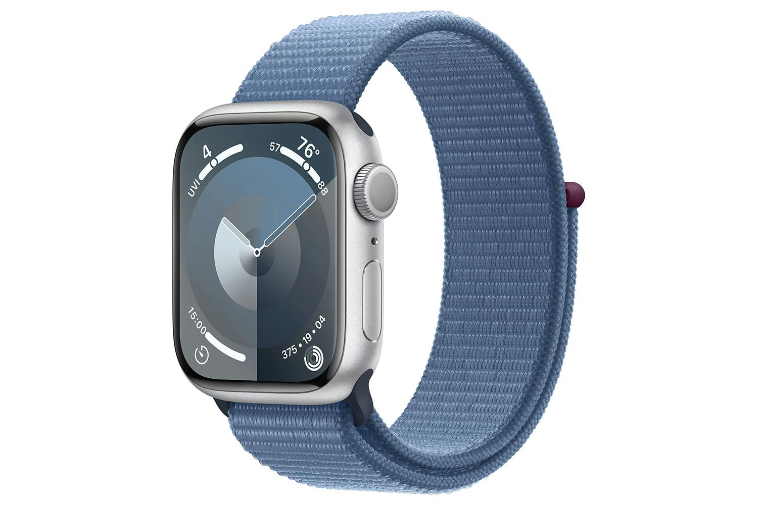 Apple Watch Series 9 | 41mm | Silver Aluminium Winter Blue Sport Loop