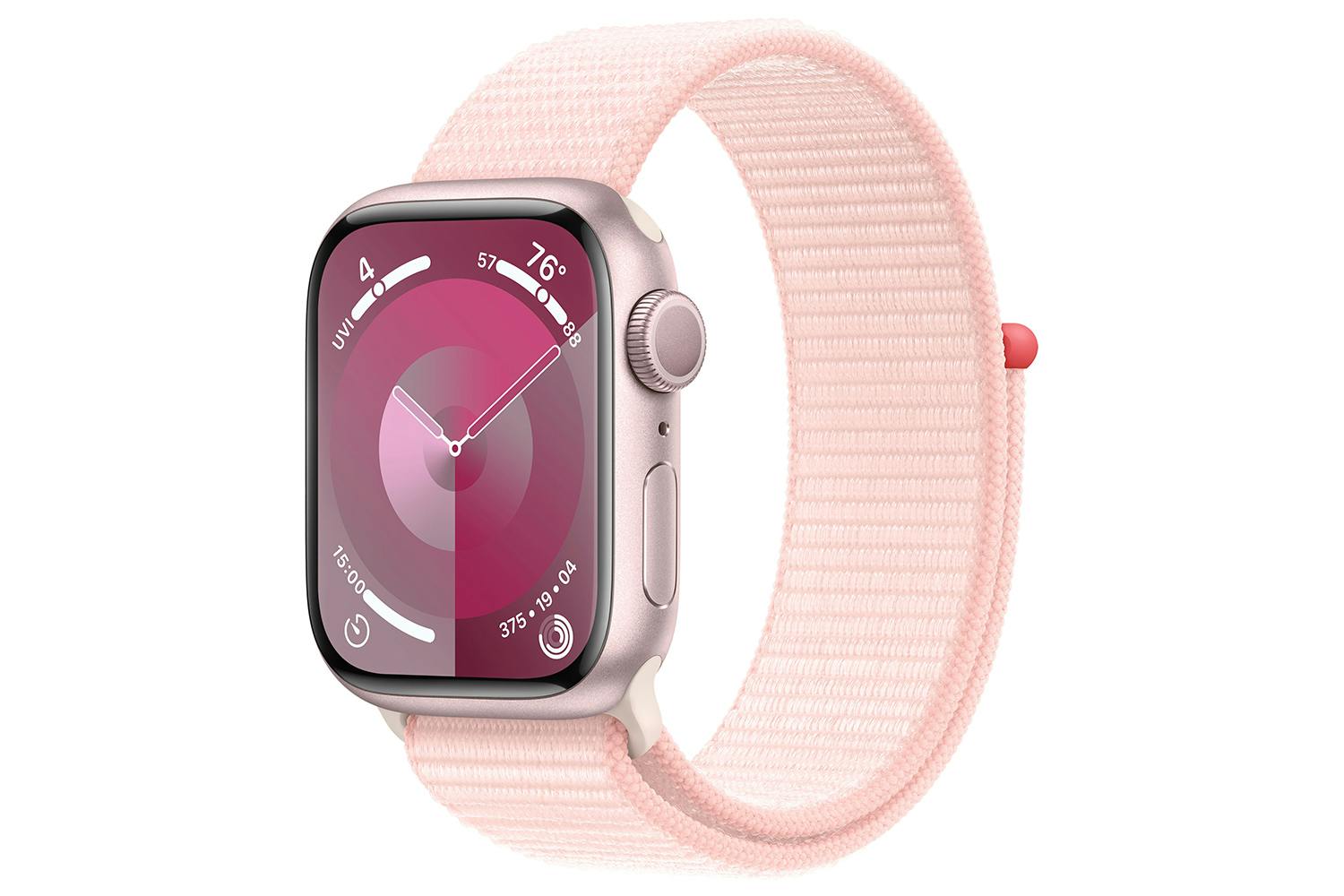 Apple Watch Series 9 | 41mm | Pink Aluminium Light Pink Sport Loop