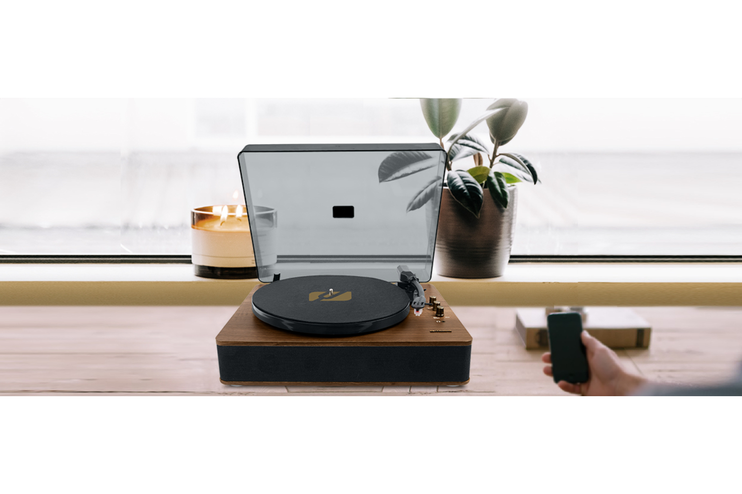 Muse Stereo Turntable | Wooden | Usb Port 2x5w