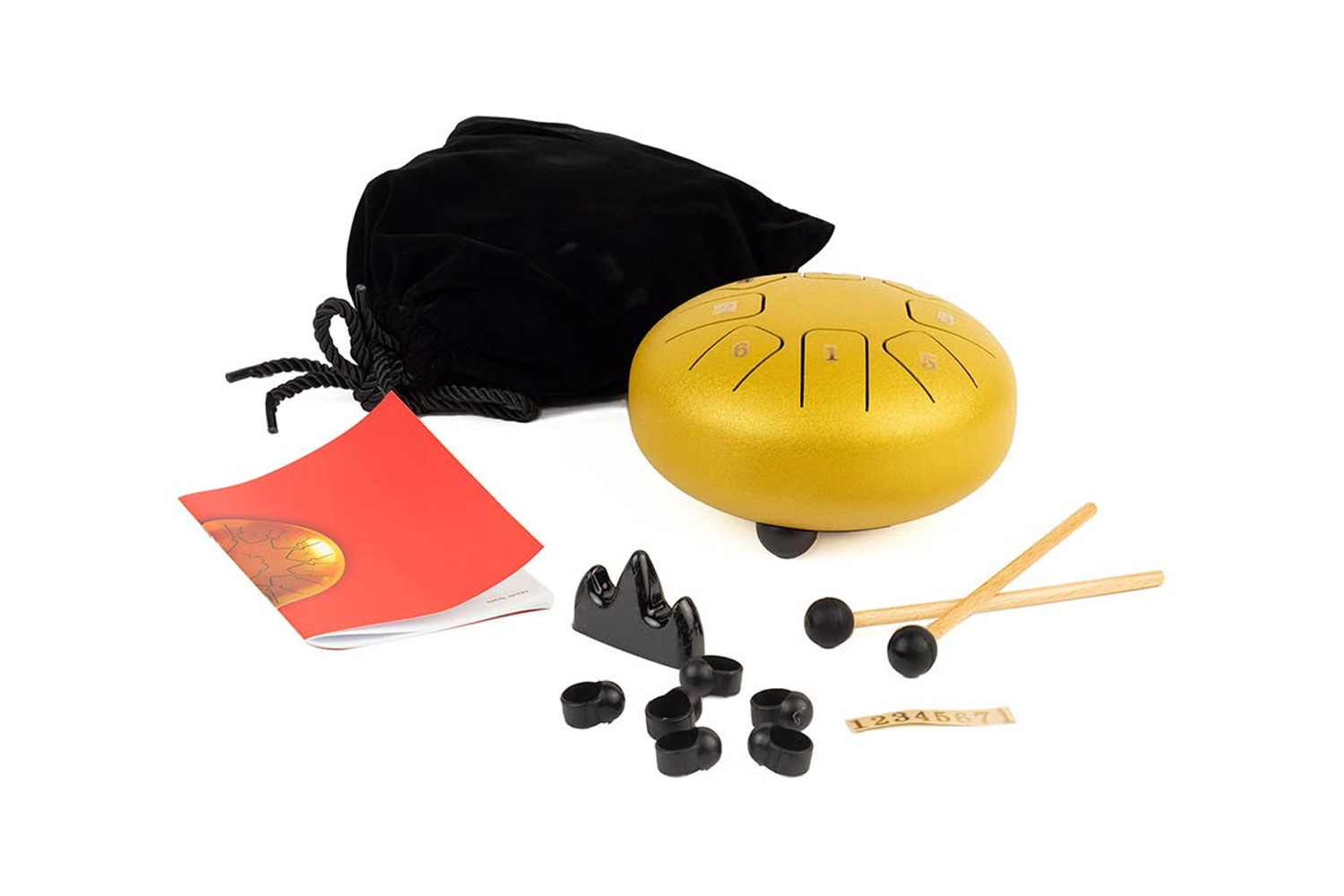 Master Htd0608/gd - Steel Tongue Drum 6&quot; Gold 8 Notes C-majo