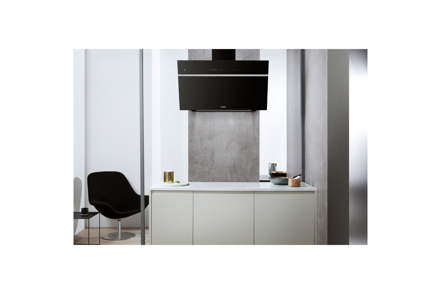 Whirlpool 90cm Wall Mounted Hood | WHVS90FLTCK