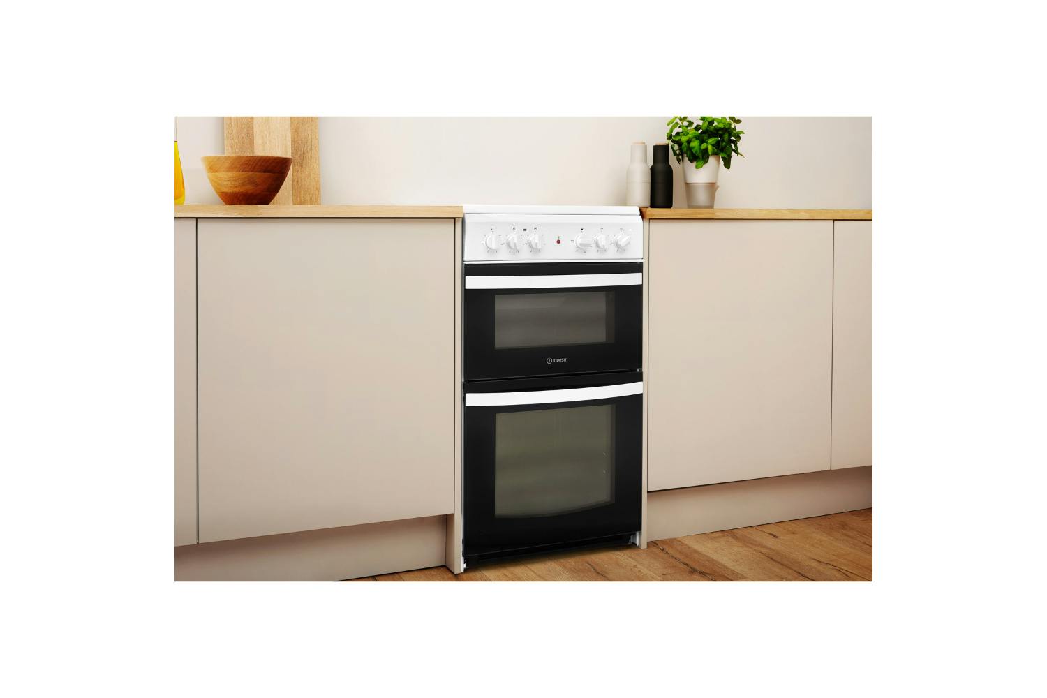 Indesit 50cm Electric Twin Cooker | ID5V92KMW/UK | White