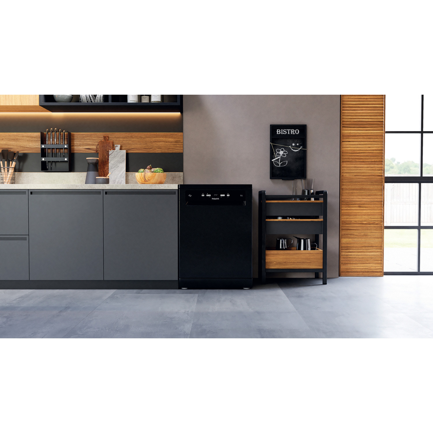 Hotpoint Full Size Dishwasher | 14 Place | HFC3C26WCBUK