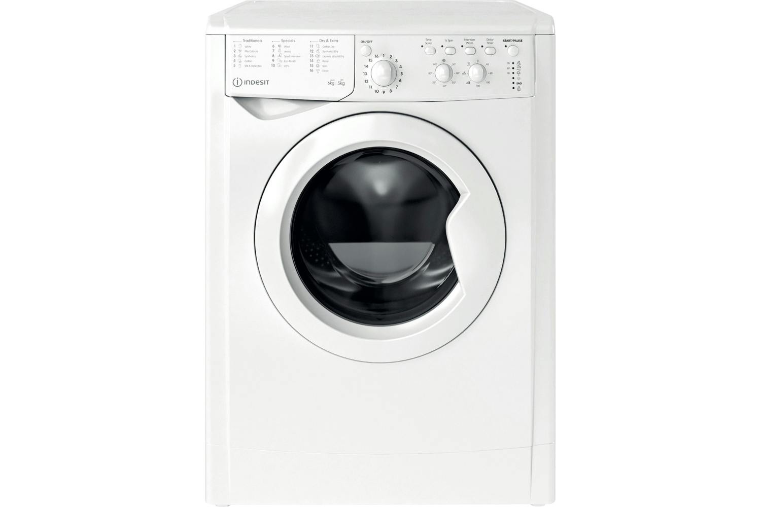 Indesit 6kg Washer/5kg Dryer Freestanding Washer Dryer | IWDC65125UKN