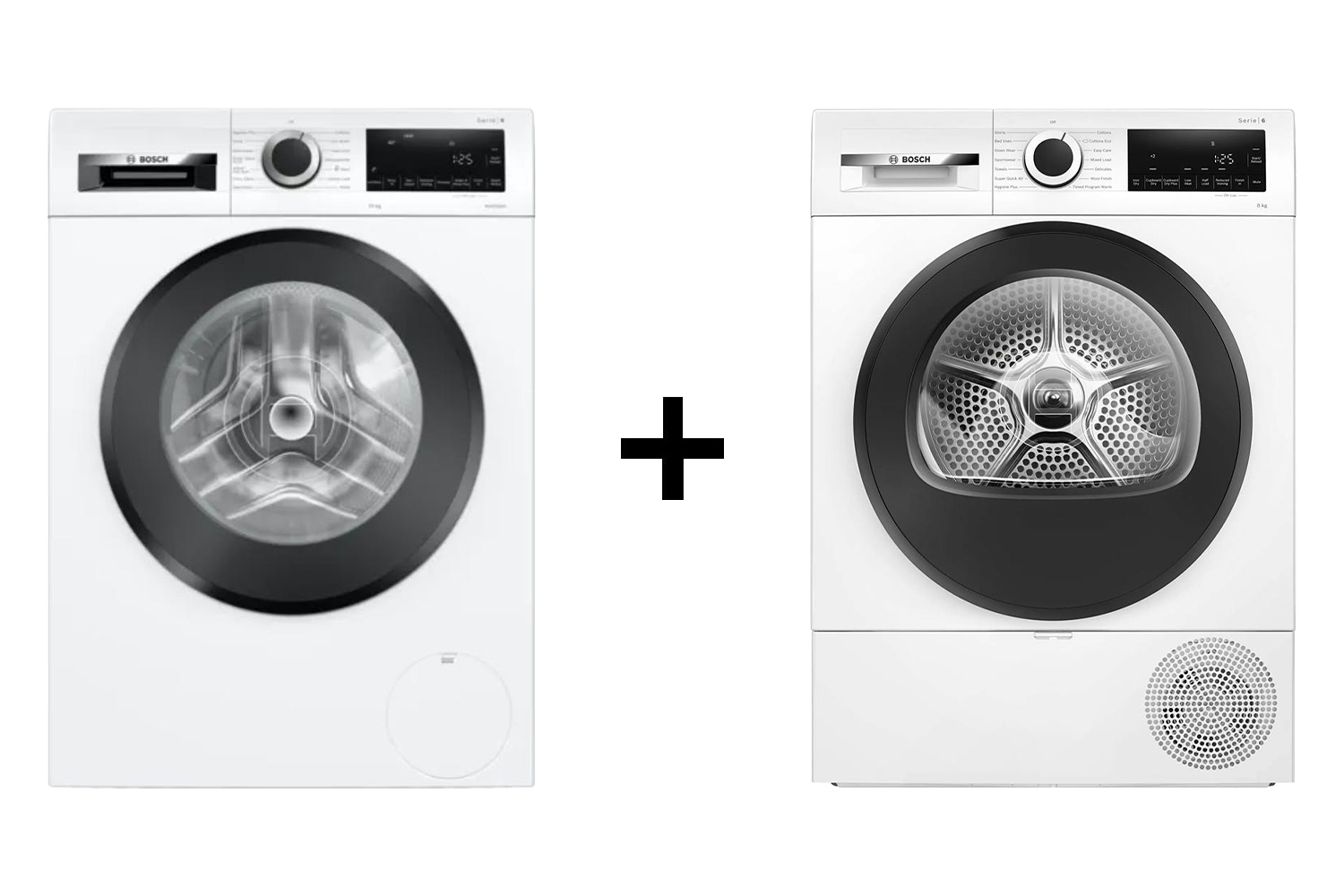 Bosch Series 6 10kg Washing Machine and Series 6 8kg Heat Pump