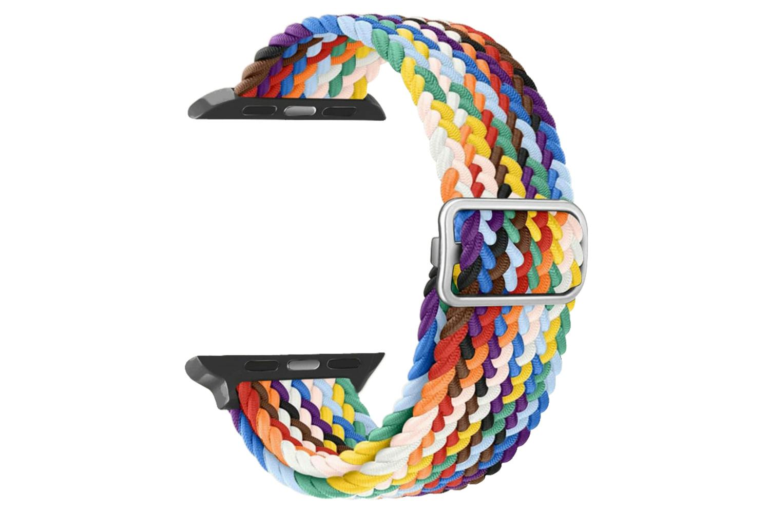 Ksix Interchangeable Braided Nylon Strap | Rainbow