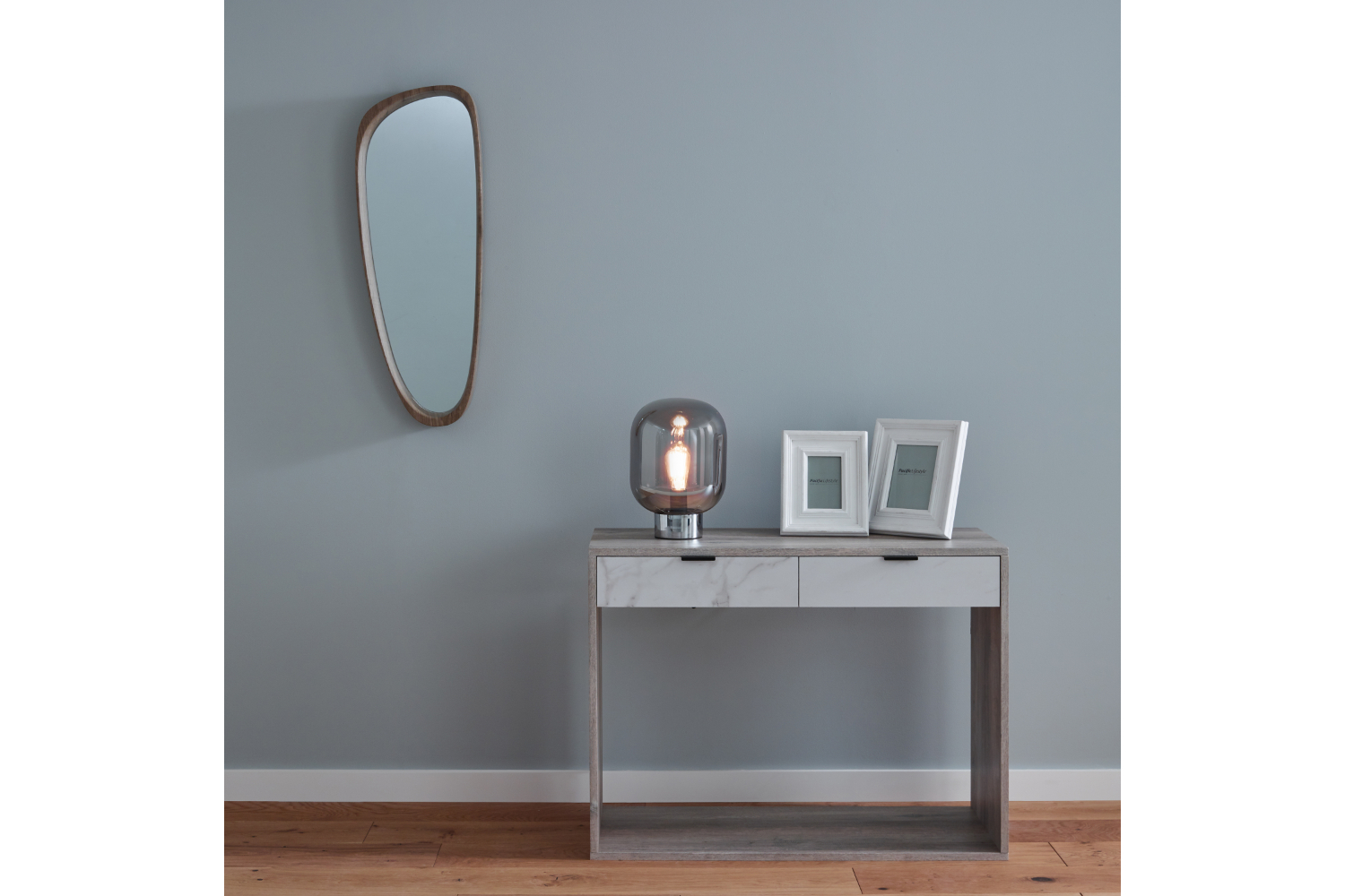 Teardrop Wall Hanging Mirror | Natural | 33 x 90 cm