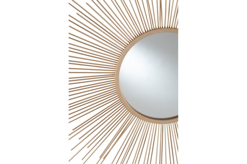 Starburst Round Wall Mirror | Gold