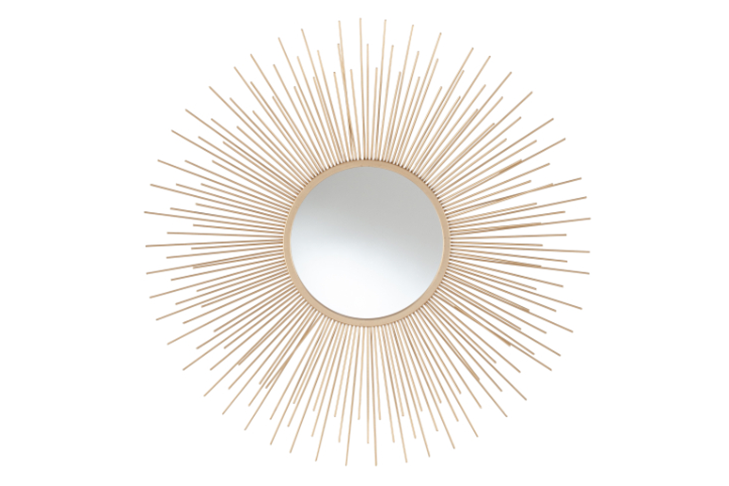 Starburst Round Wall Mirror | Gold | 80 cm