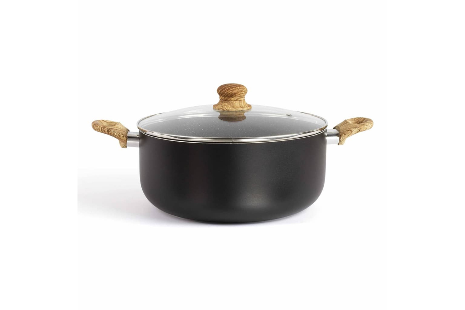 Livoo 443543 Sauce Pot Stone & Wood-look 28 Cm 6 L Aluminium