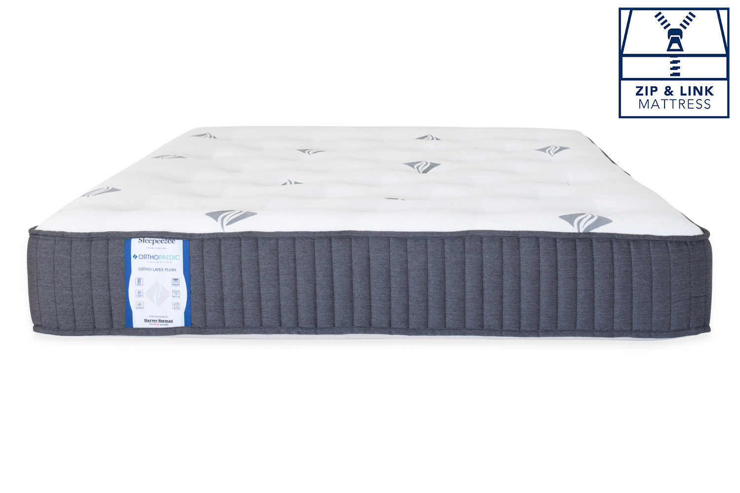 Sleepeezee | Ortho Latex Plush Motion Mattress | Super King Zip & Link | 6ft
