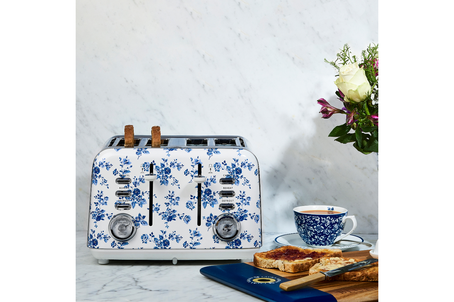 Laura Ashley 4 Slice Toaster | VQSBT583LACR | China Rose