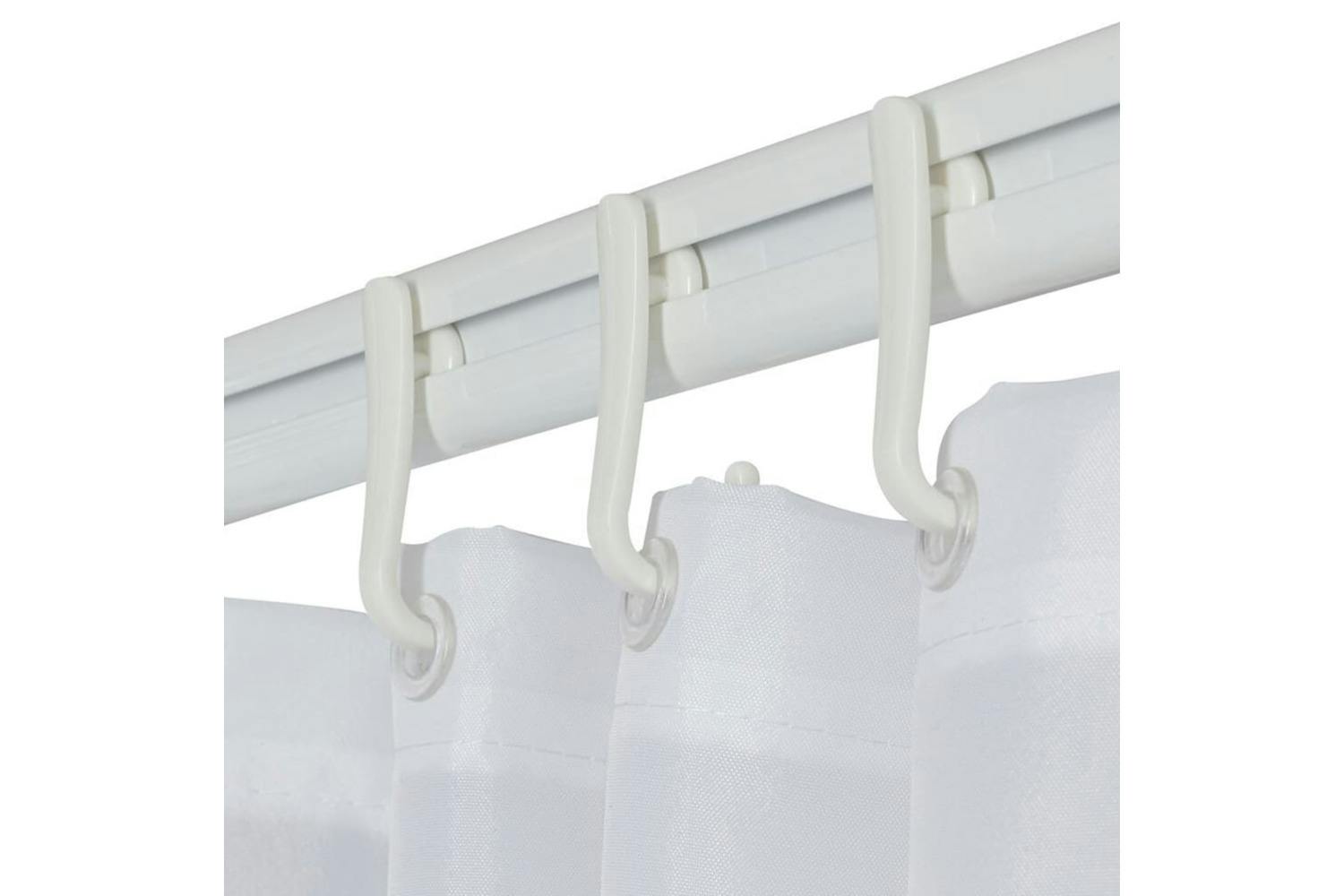 Sealskin Shower Curtain Rail Set Easy-roll White