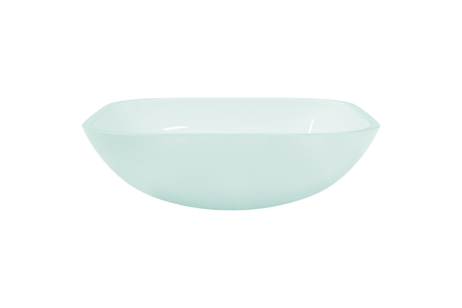 vidaXL 345242 Basin Glass 42x42x14cm Frosted