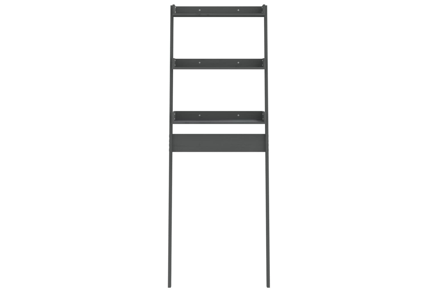 vidaXL 824655 Toilet Rack Grey 63.5x32x179cm Solid Wood Pine