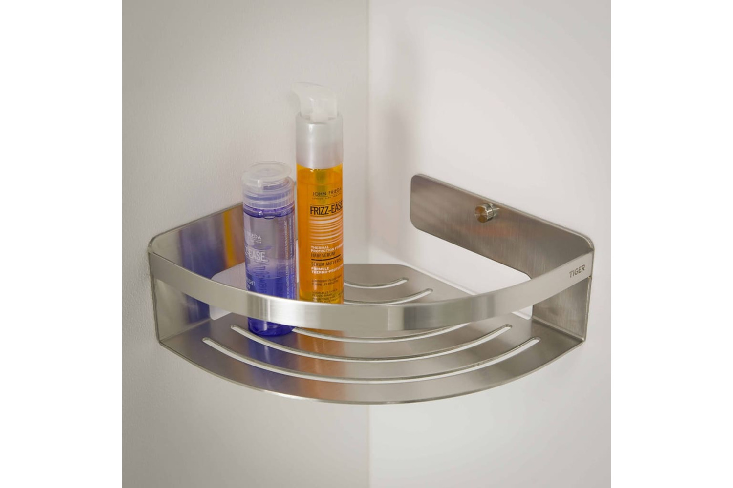 Tiger 418303 Bathroom Corner Basket Caddy Silver 1400430946