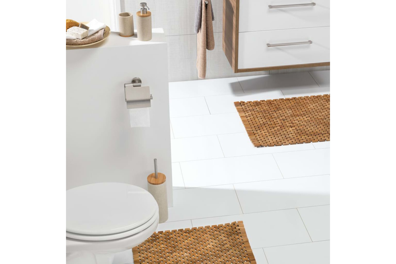 Sealskin 436886 Bath Mat Woodblock 52x90 Cm Natural