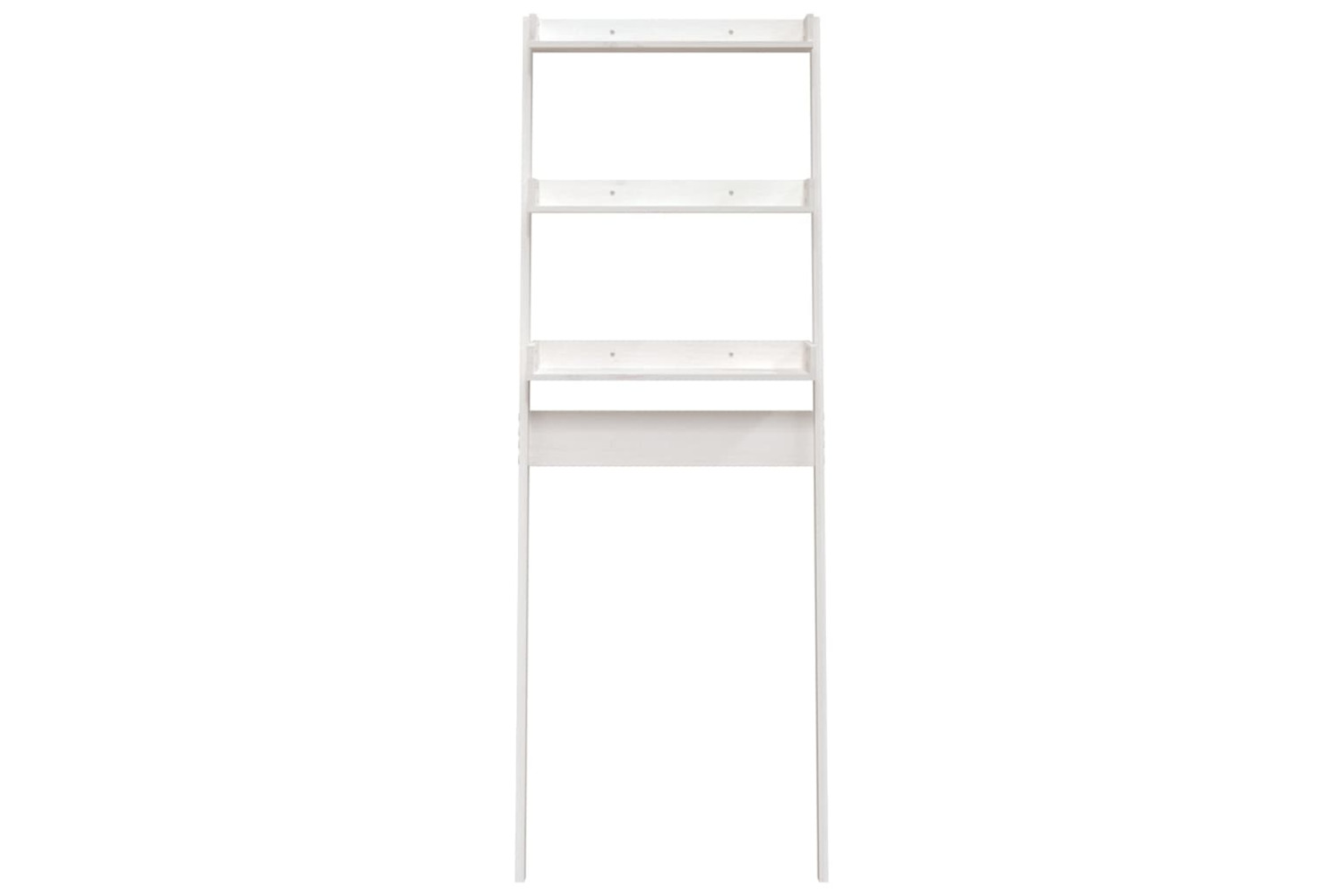 vidaXL 824654 Toilet Rack White 63.5x32x179cm Solid Wood Pine