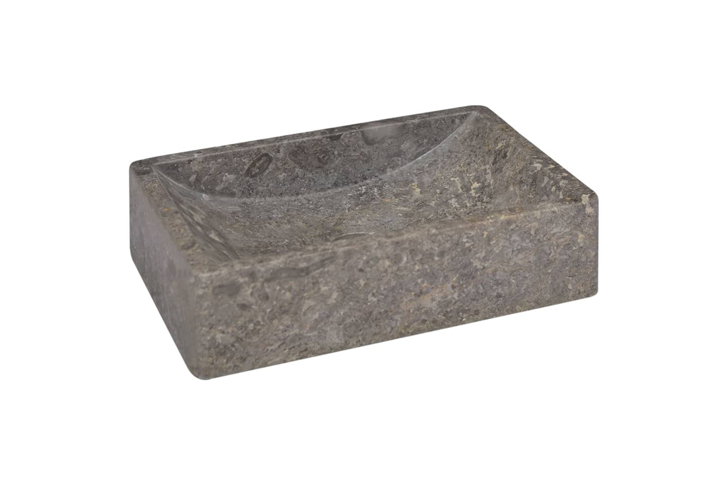 vidaXL 149156 Sink Marble 45x30x12cm High Gloss Grey