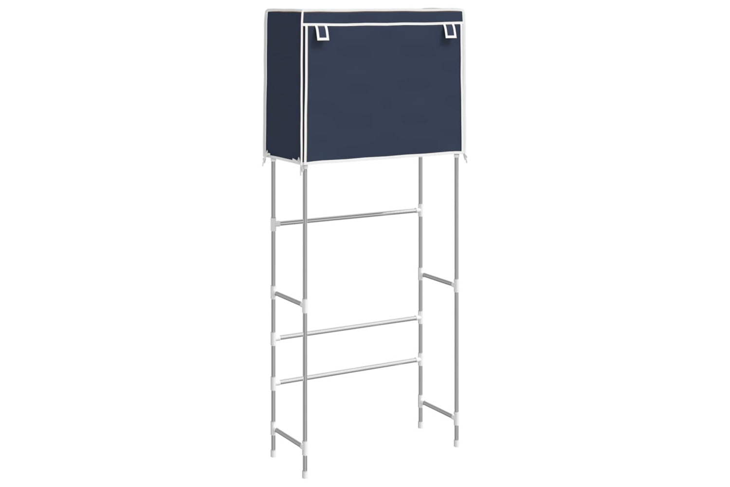 vidaXL 343139 2-tier Storage Rack Over Laundry Machine Blue 71x29.5x170.5cm Iron