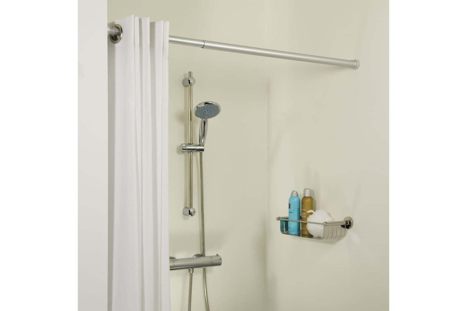 Sealskin Telescopic Shower Curtain Rod 130 Cm Matte Grey