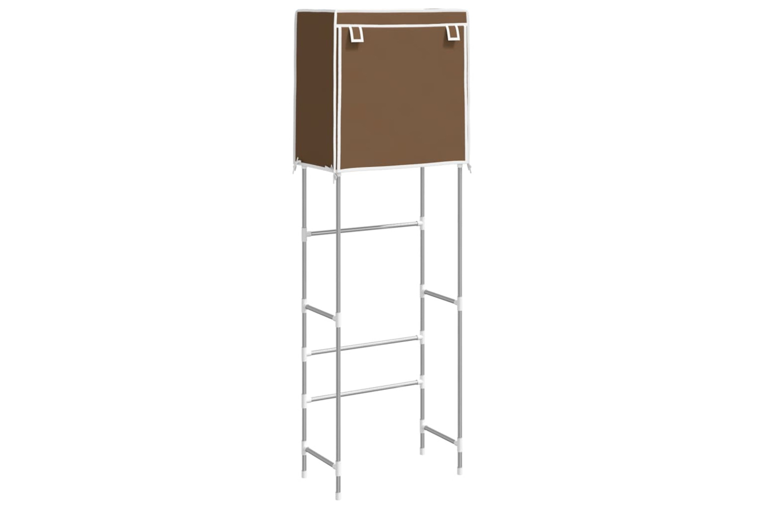 vidaXL 343143 2-tier Storage Rack Over Toilet Brown 56x30x170cm Iron
