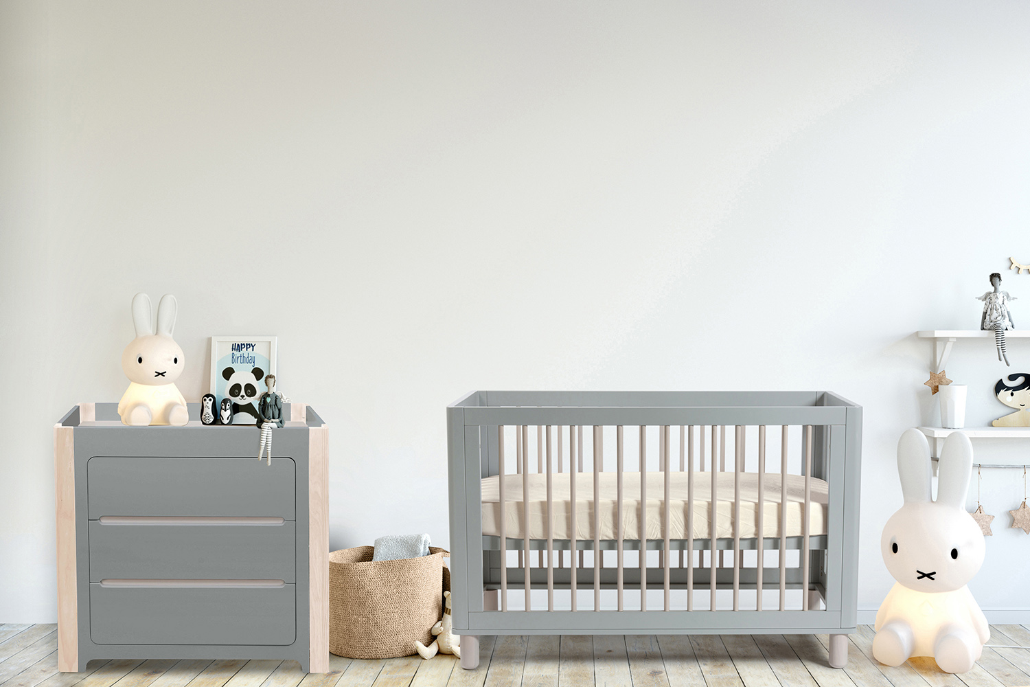 Cocoon Evoluer Change Area Dresser | Dove Grey/Natural