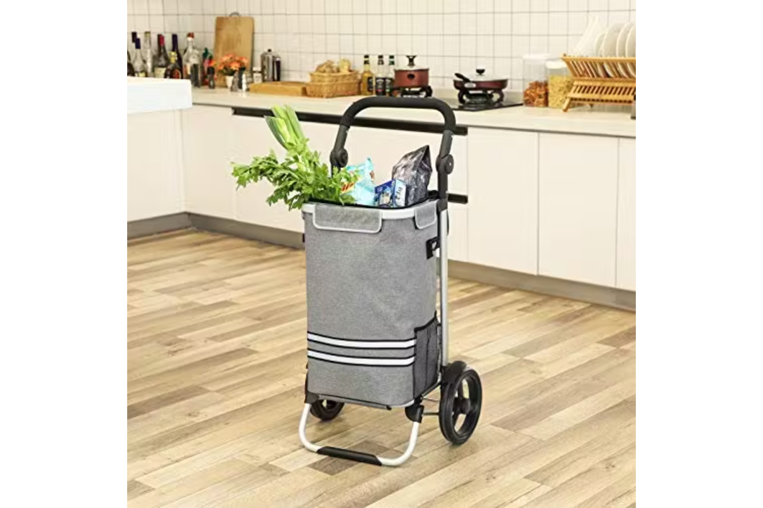Songmics KST02GY Collapsible Shopping Trolley | Grey