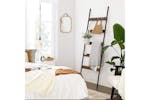 Vasagle 5-Tier Blanket Ladder Shelf | Rustic Brown and Black