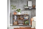 Vasagle Industrial Multi-functional Storage Bookshelf | Rustic Brown & Black