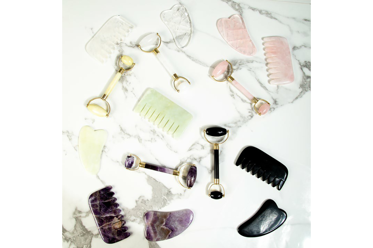 White Lotus PR241 Amethyst Crystal Comb