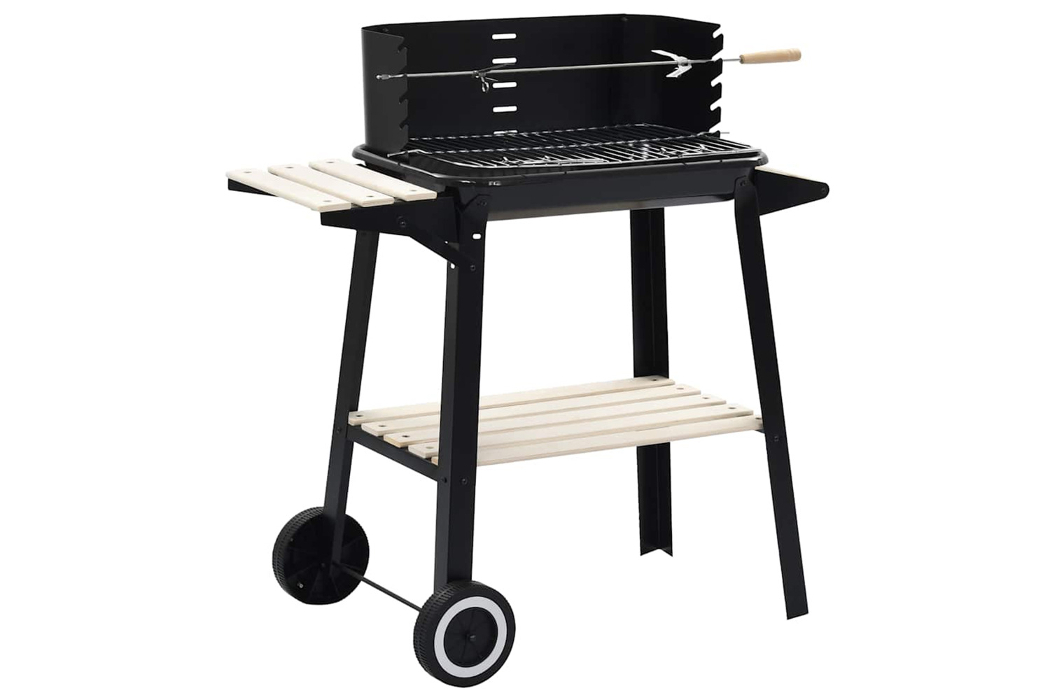 Vidaxl Charcoal Bbq Stand With Wheels