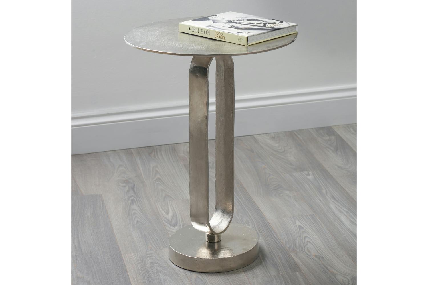 Metal Side Table | Silver