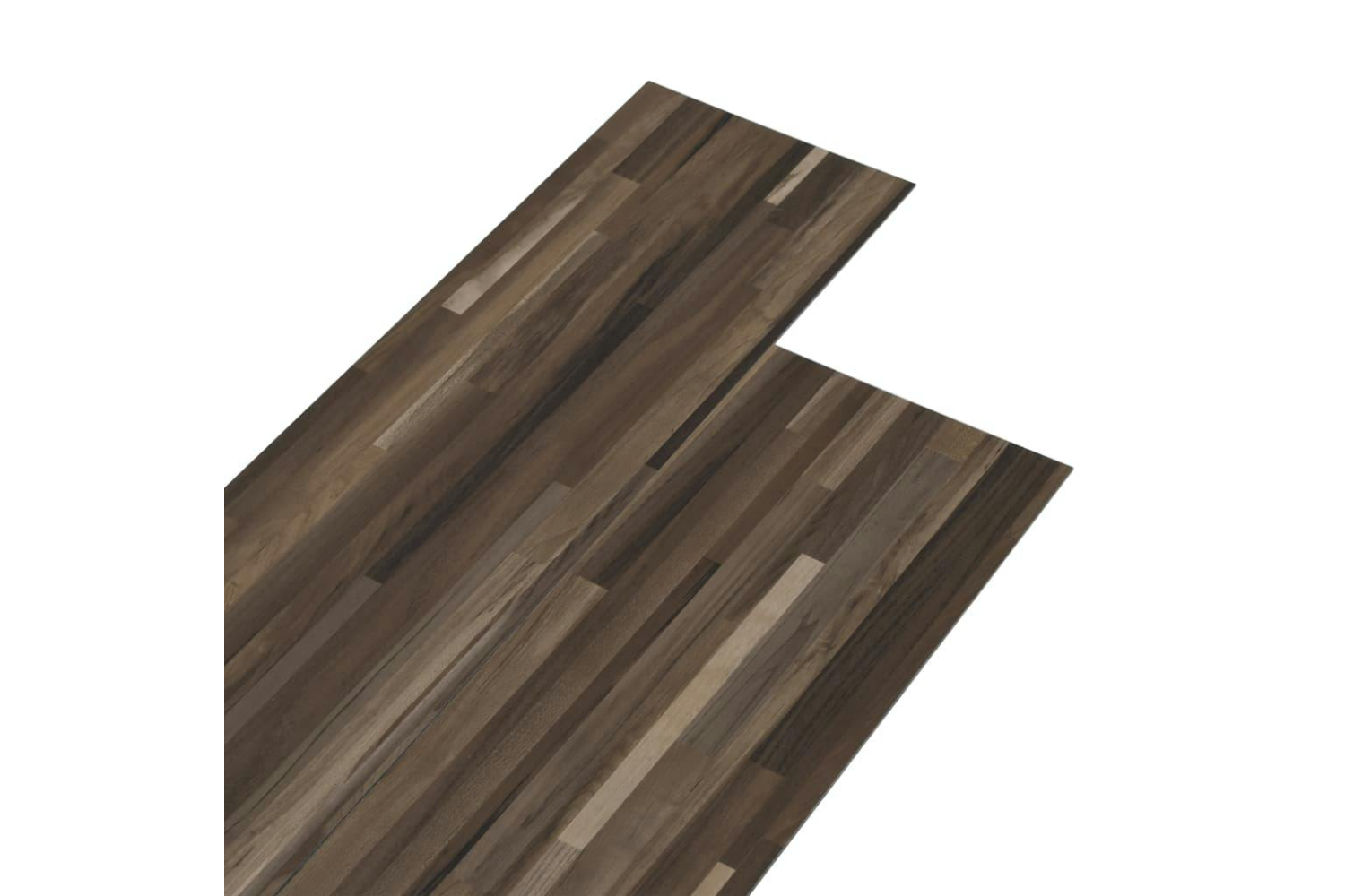 Vidaxl Pvc Flooring Planks 5.02 M² 2 Mm Self-adhesive Striped Brown