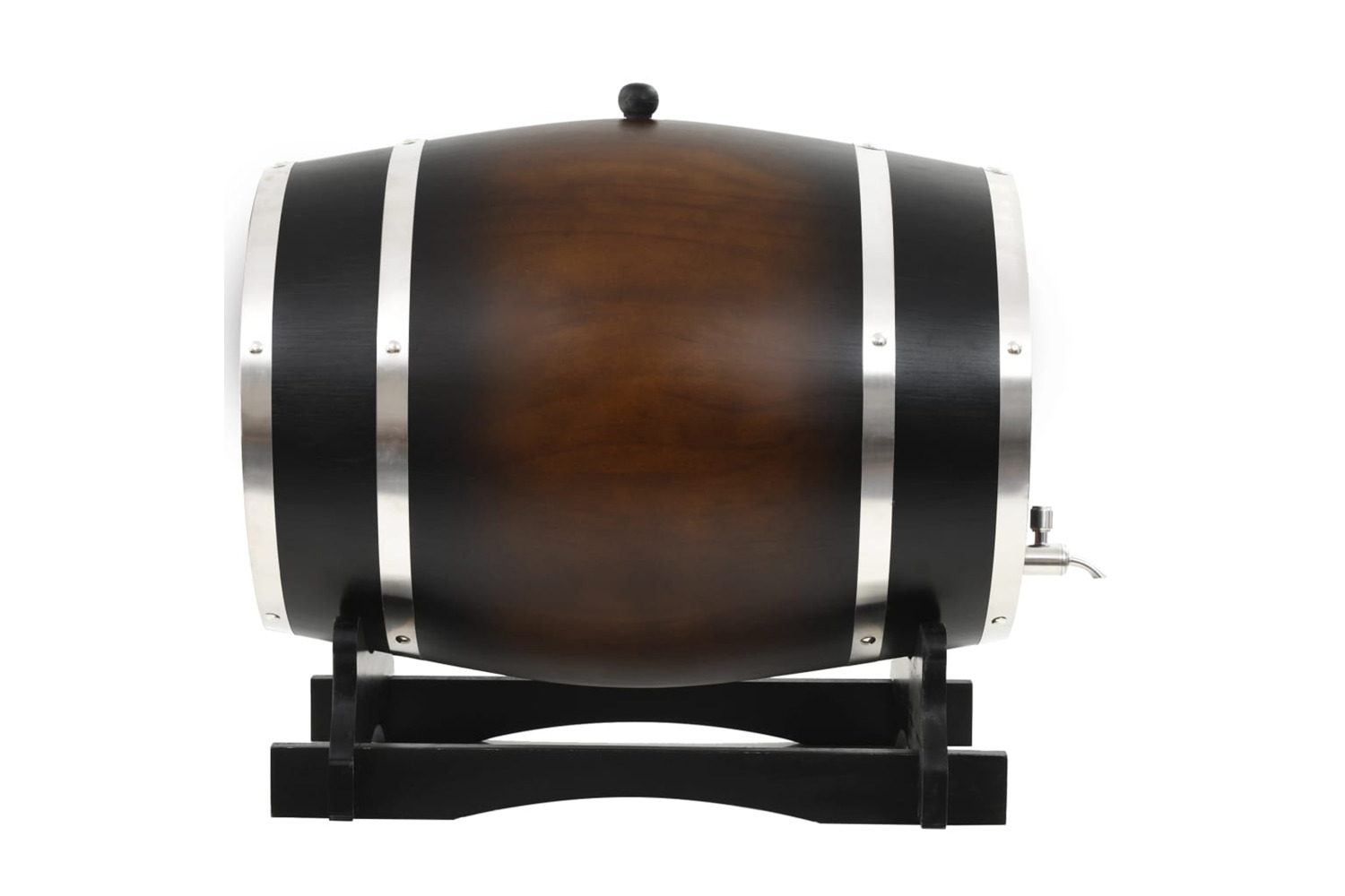 vidaXL 50685 35L Wine Barrel with Tap Solid Pinewood